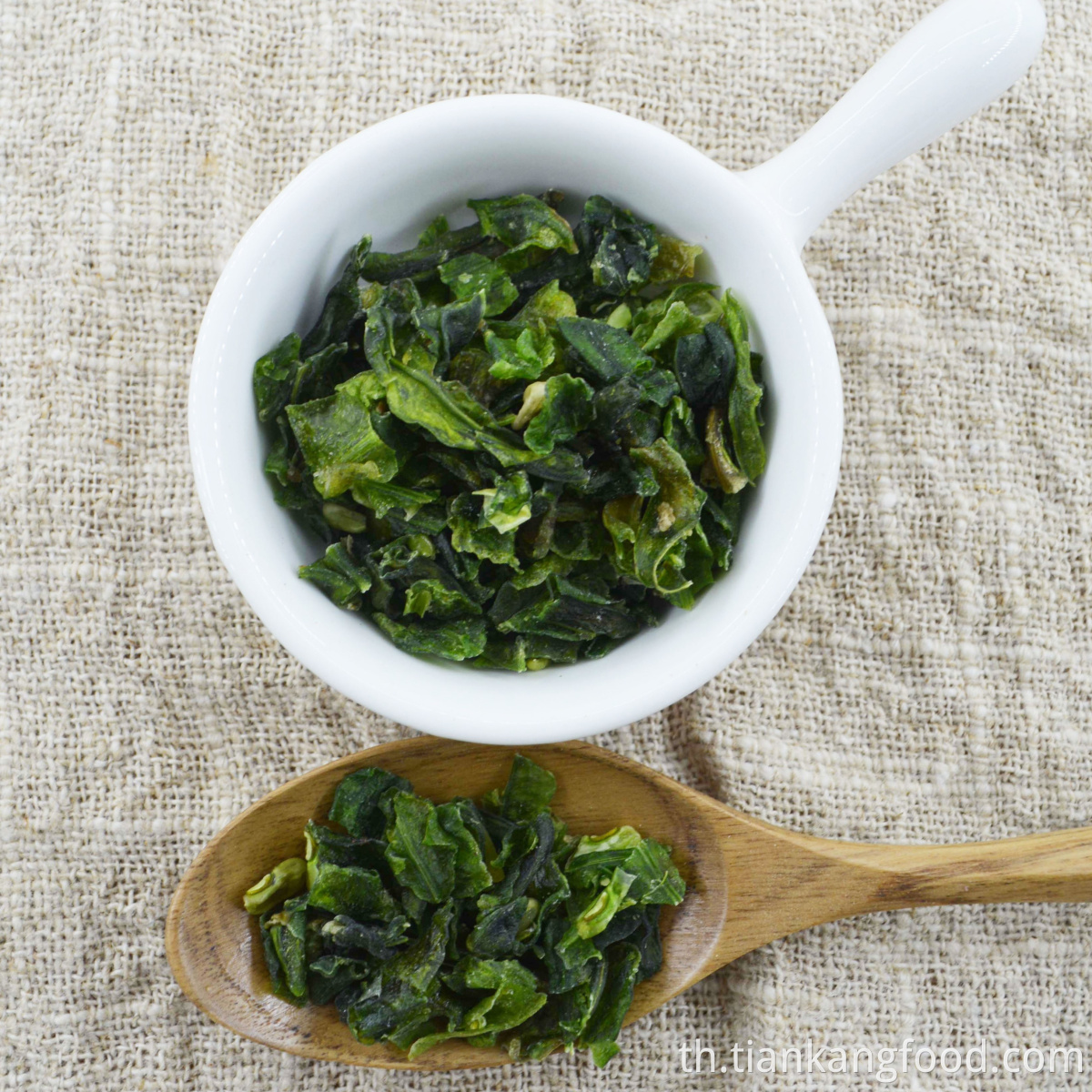 ถั่วเขียวแช่แข็งและแห้ง frozen and dried green beans